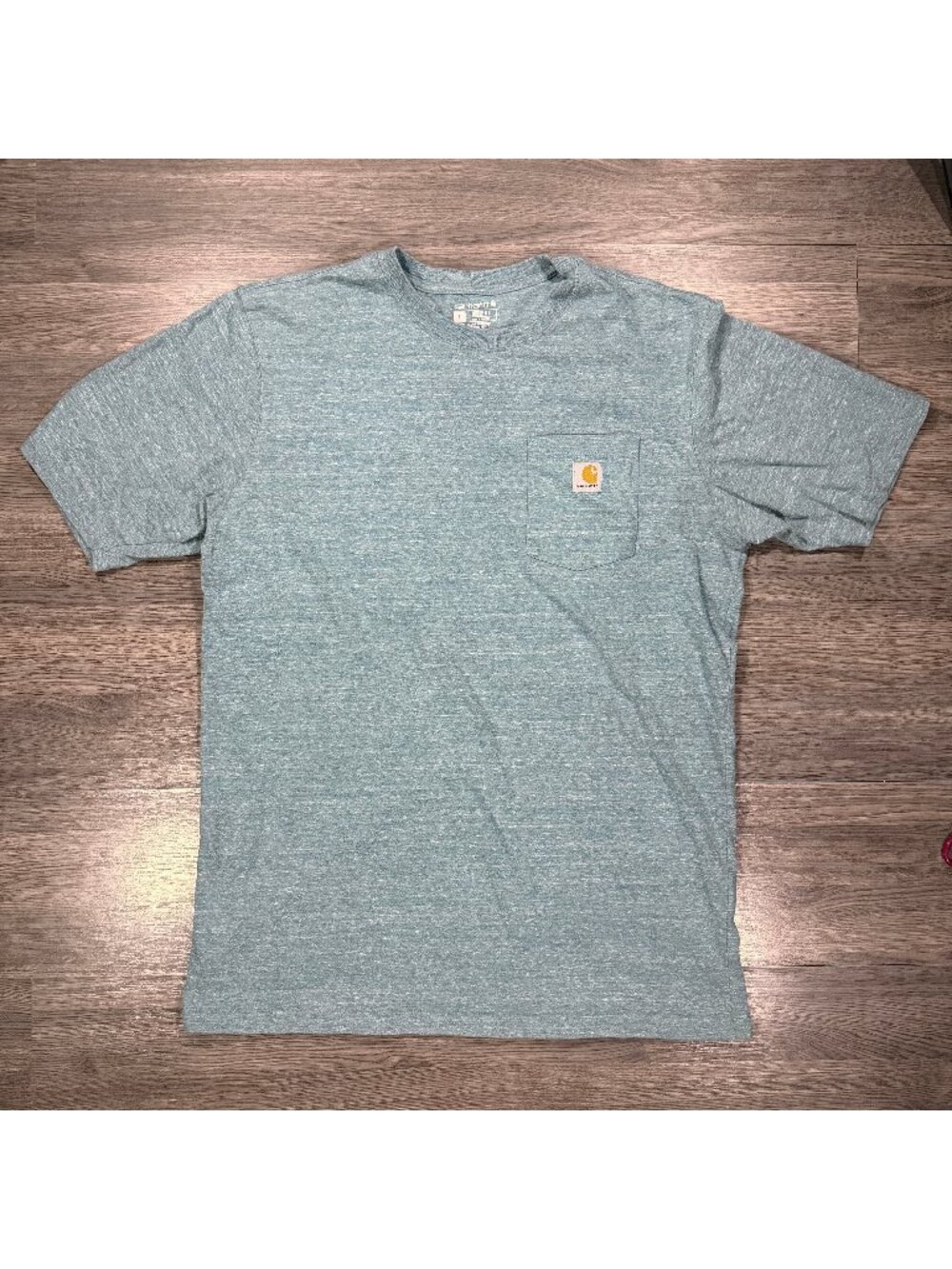 Carhartt Men's Loose Fit Heavyweight Short Sleeve T-Shirt - Light Blue